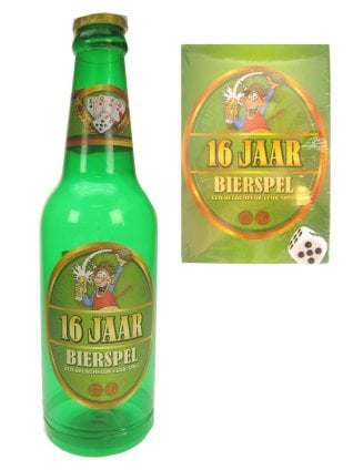 Bierspel 16 jaar in fles