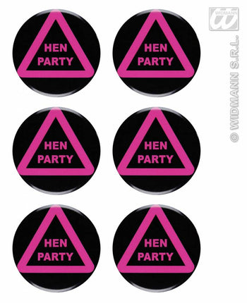 Buttons Hen Party set van 6