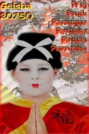 Carnaval- & feest accessoires: Geisha Pruik