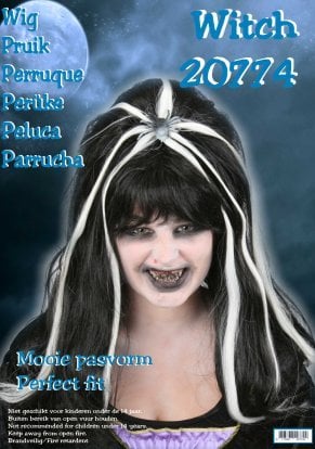 Carnaval- & feest accessoires: Heks met spin