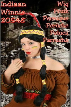 Carnaval- & feest accessoires: Indianenpruik Winnie (vrouw)