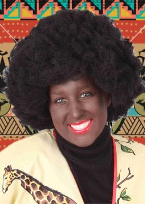 Carnaval- & feest accessoires: Kroespruik Afro
