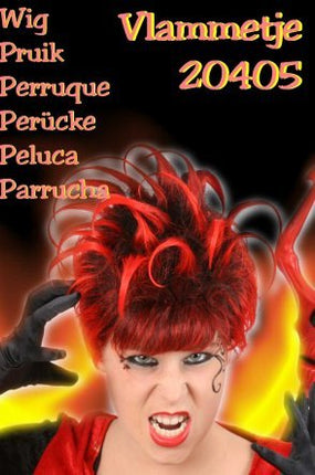 Carnaval- & feest accessoires: Pruik "Flame"