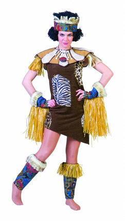 Carnavalskostuum: Afrikaanse dame