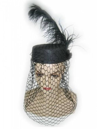 Dameshoedje met voile