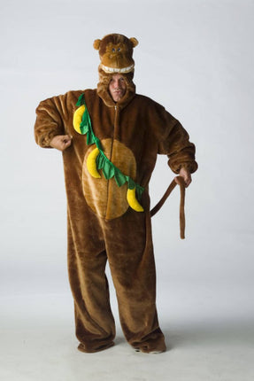 Dierenpak: Pluche aap met bananen