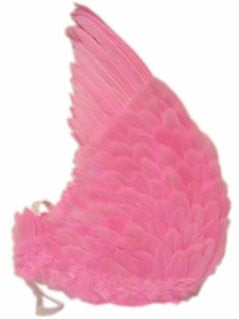 Engelen vleugels roze 60x75cm