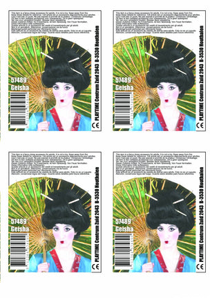 Feest-accessoires: Geisha-pruik