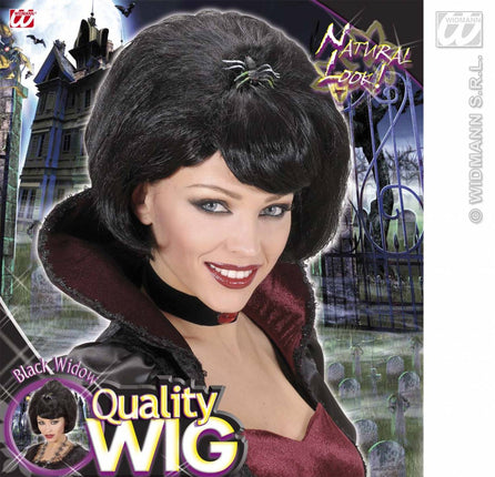 feestaccessoires: Pruik Black widow