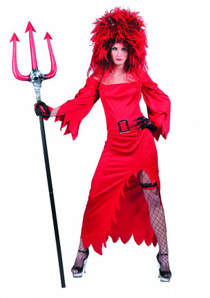 Feestaccessoires: Pruik Devils bride