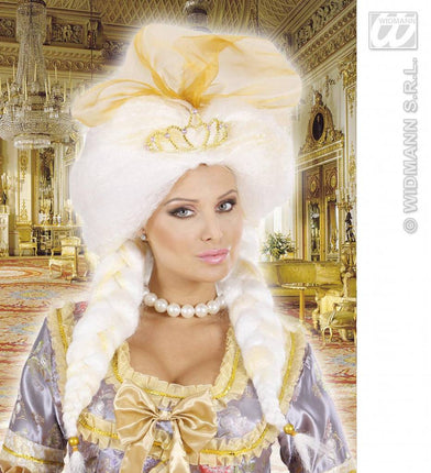 Feestaccessoires: Pruik Fantasy Queen met tiara