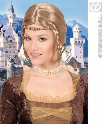 feestaccessoires: Pruik Middeleeuwse prinses