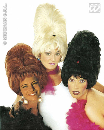 feestaccessoires: Pruik wolkenkrabber