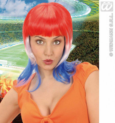 Feestaccessoires: Supporterpruik WK Brazilië, EK Polen/Ukraïne