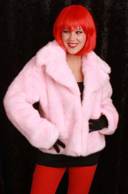 Feestkleding: Bontjassen wit of roze