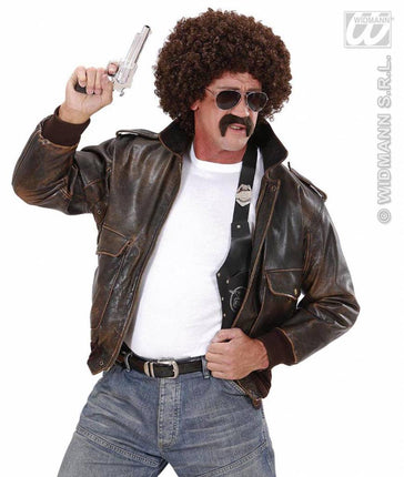 Feestpruik: Undercover agent met snor en bril