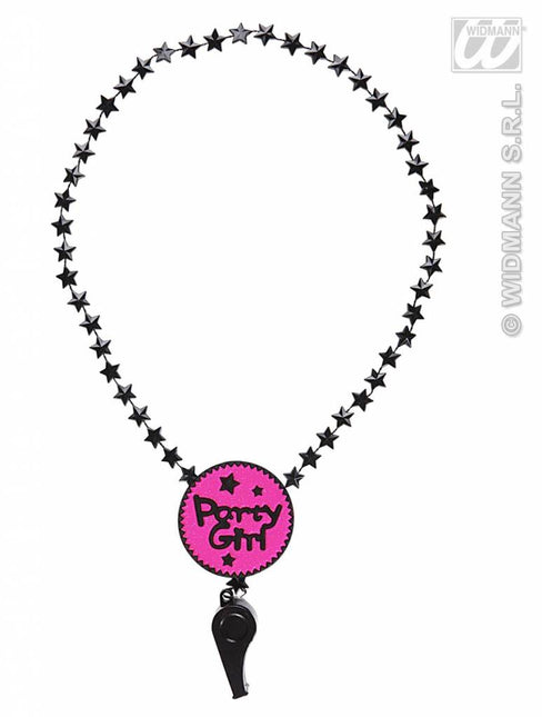 Fluitje aan ketting Party girl