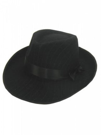 Gangsterhoed vilt met streepje