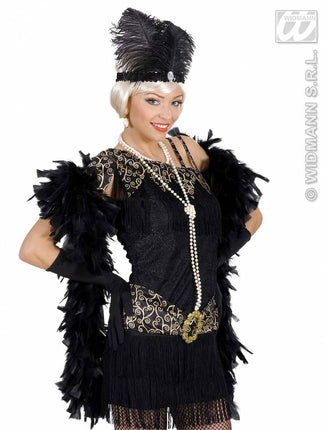 Hoofdbanden met Marabou en edelsteen