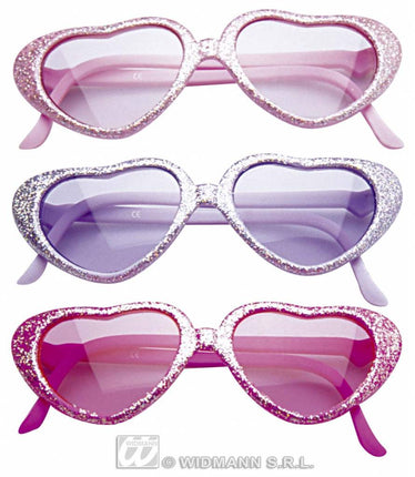 Kinderbril glitterhart