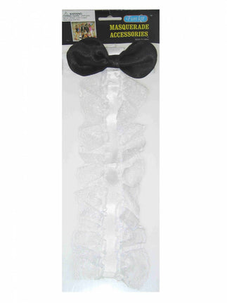 Kleding-accessoires: Jabot met strikje (kant)