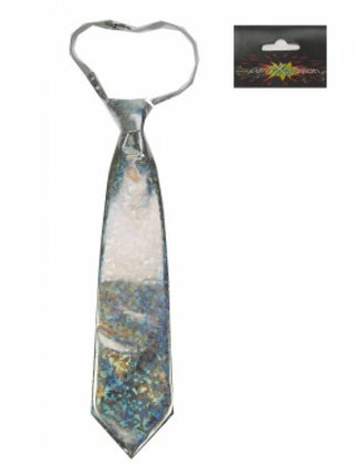 Kleding-accessoires: Stropdas Zilver Hologram