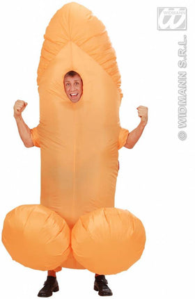 Opblaasbaar penis kostuum