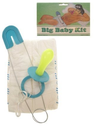 Pamper, speld met speen blauw