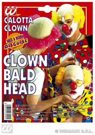Party-accessoires: Kale kop clown latex met rood haar