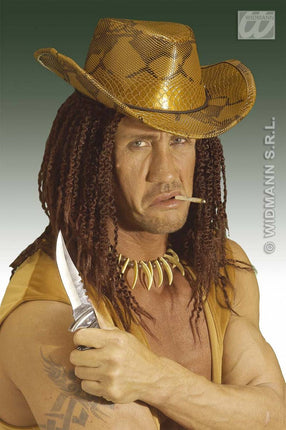 Party-accessoires: Slangenleer dandy hoed