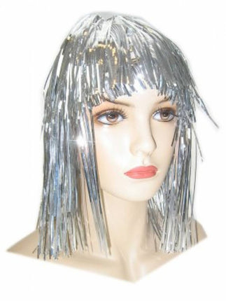 Party- & feestaccessoires: Lurex Pruiken in verschillende kleuren