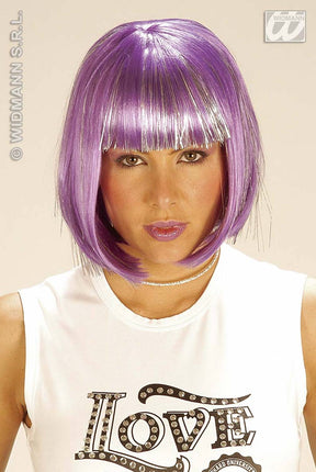 Party-kleding; Pruik, cool (in plastic doos)