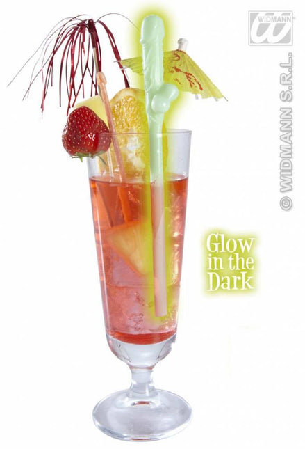 Party-rietjes: Piemel glow in the dark 6 stuks