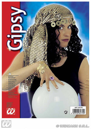 Party-sieraden: Pailletten hoofddecoratie zigeunerin