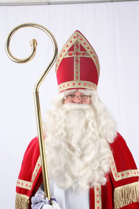 Sinterklaas-accessoires: Luxe staf messing (3-delig)