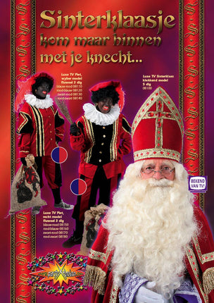 Sinterklaaskleding: Zwarte Pieten Pak Wybermodel (luxe fluweel)