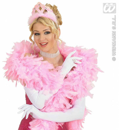 Tiara's met marabou voor henparty's