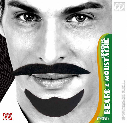 Vermommingen: Baard en snor zwart, Arabier