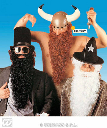 Vermommingen: Vikingbaard met snor diverse kleuren