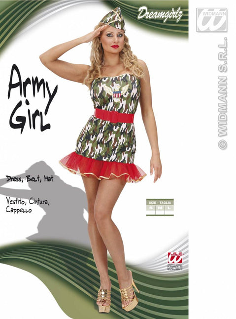 Vrijgezellen-feest-kleding: Sexy Army-girl