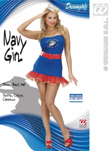 Vrijgezellen-feest-kleding: Sexy marine-girl