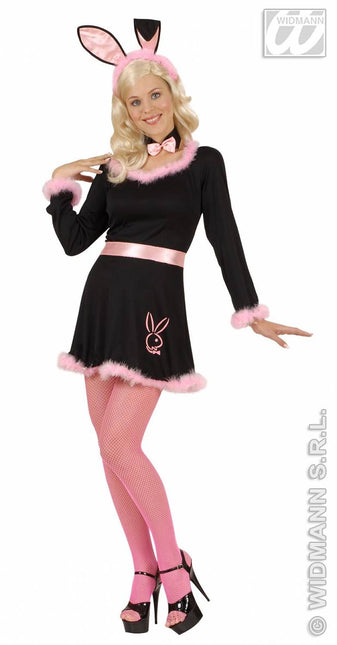 Vrijgezellen-kleding sexy Bunny, zwart