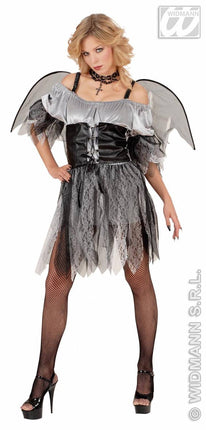 Vrijgezellen-kleding Sexy grijs/zwarte engel