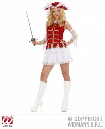 Vrijgezellen-outfit: musketierrmeisje