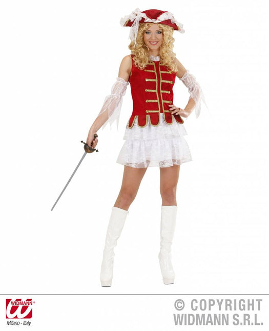 Vrijgezellen-outfit: musketierrmeisje