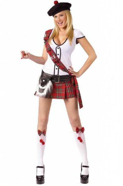 Vrijgezellenavond-outfit: hotty Scottie-girl