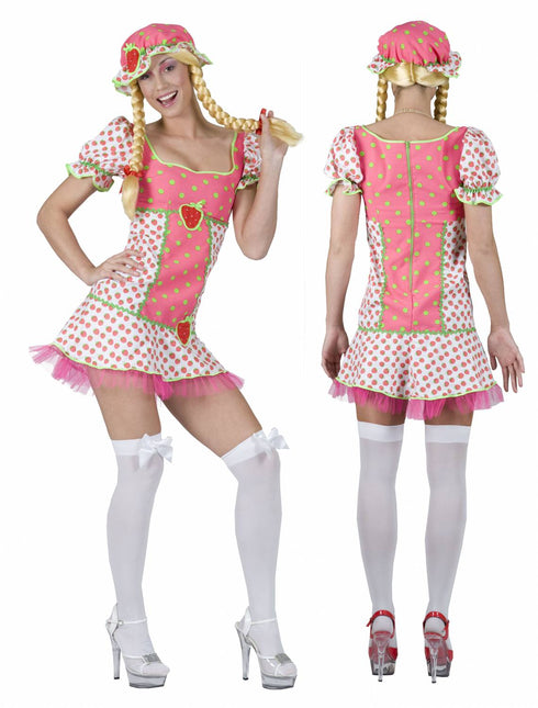 Vrijgezellenkostuum: Strawberry-girl