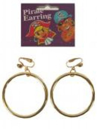 Zwarte piet: oorringen met klipsluiting