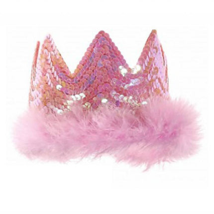 party-accessoires-tiara-kroontje-met-pailetten-roz