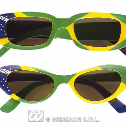 Braziliaanse vlag brillen